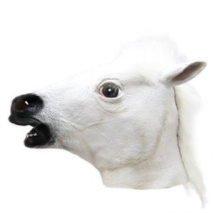 Fancy White Horse Mask